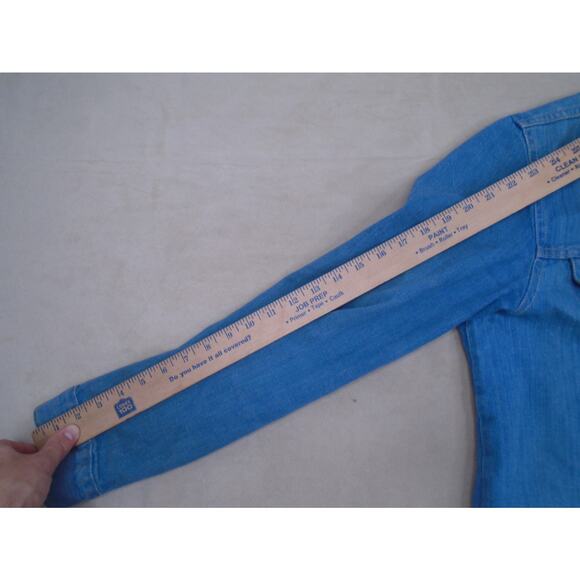 Vtg Chevrolet Chevy Cheyenne Pickup Truck Jean Denim Jacket Horizon Mens XL 46 - Picture 11 of 16